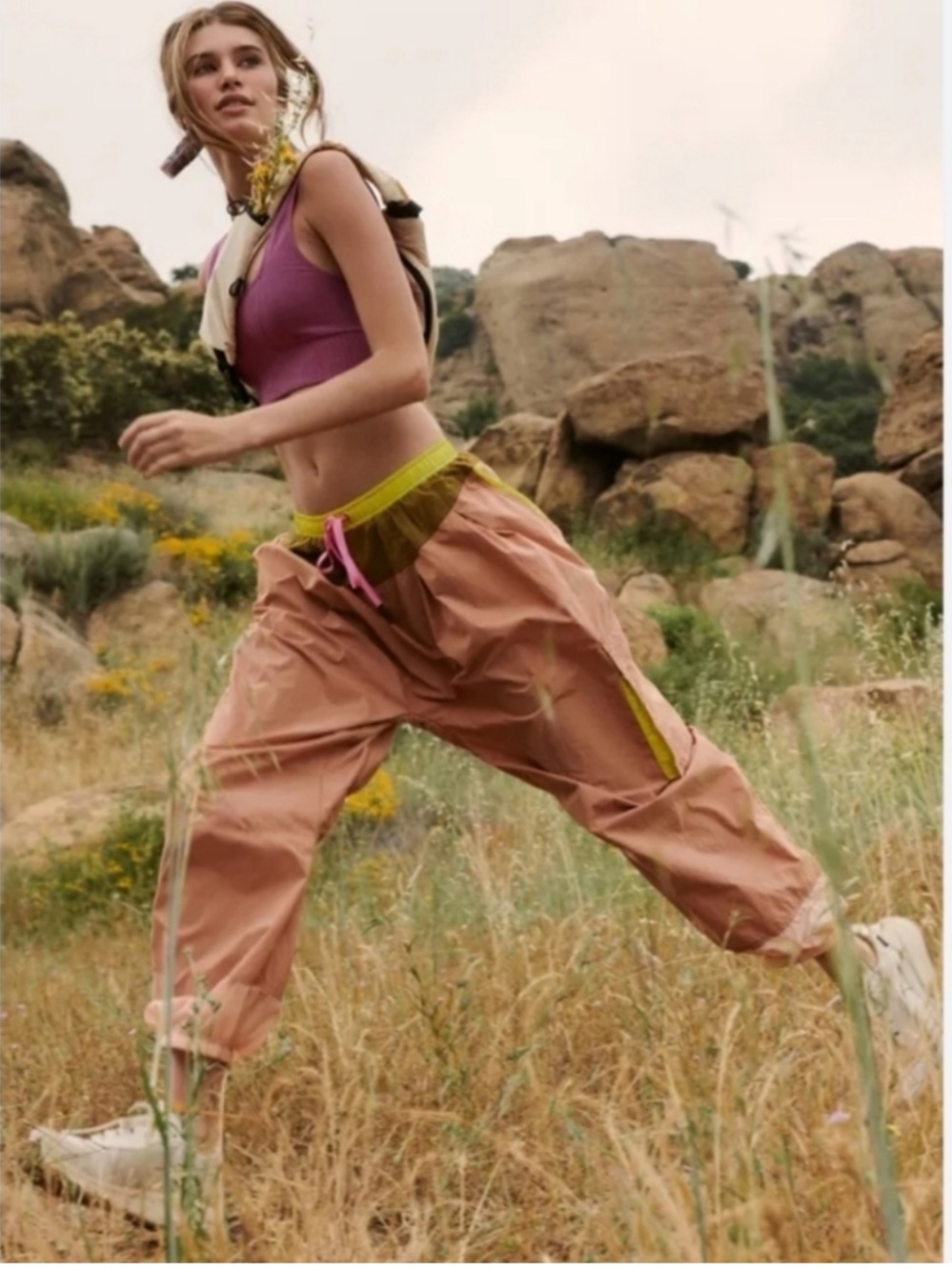 Free People FP Movement Women’s XL Brown Spring Forward Pants - Picture 1 of 6
